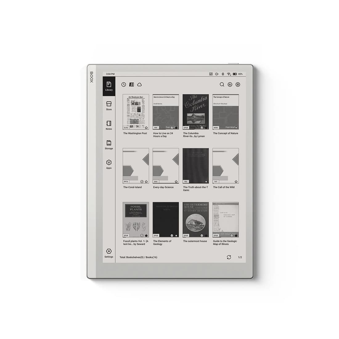 Электроная книга, Boox,GO 10.3,оперативная память 4гб,память 64гб,дисплей 10.3 дюймов,аккамулятор 3700 мАч,операционая система Android 12