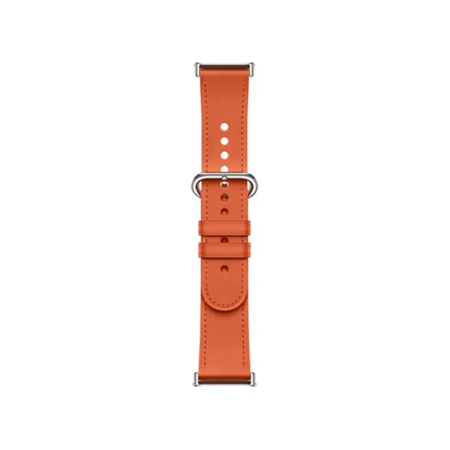 Кожаный сменный браслет, Xiaomi, Leather Quick Release Strap, M2307AS1/BHR8002GL, Совместим с band 8 Pro/9 ProRedmi Watch 4/5, Оранжевый