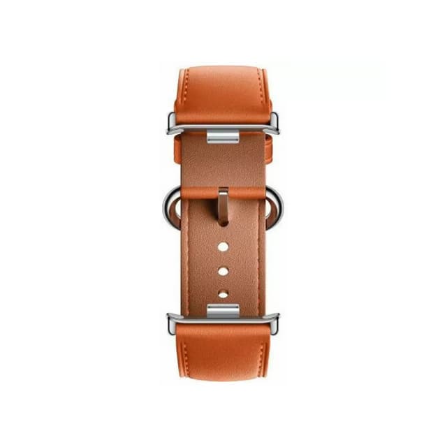 Кожаный сменный браслет, Xiaomi, Leather Quick Release Strap, M2307AS1/BHR8002GL, Совместим с band 8 Pro/9 ProRedmi Watch 4/5, Оранжевый
