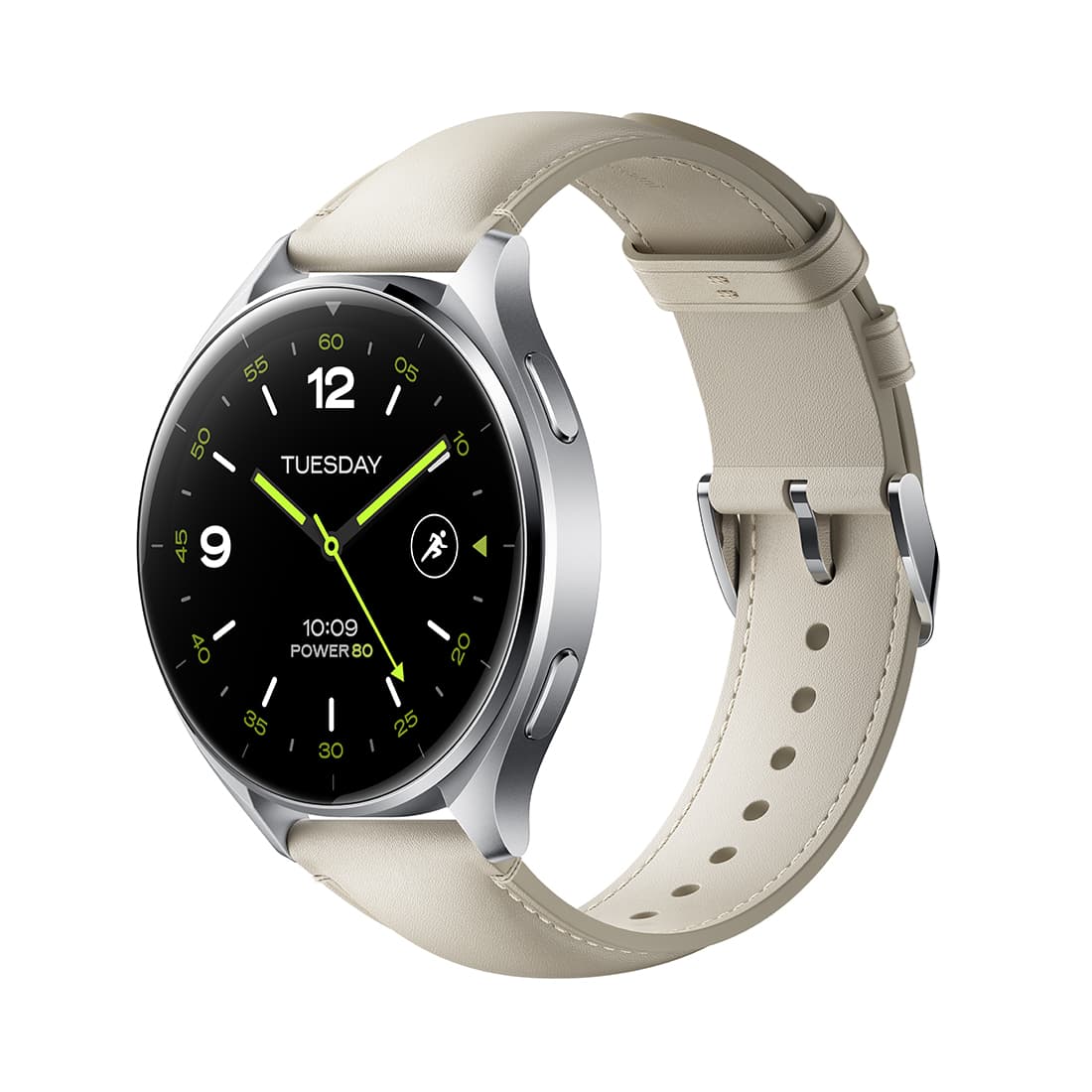 Кожаный сменный браслет, Xiaomi, Watch Leather Strap, M2243AS1/ BHR8038GL, Совместим Watch S1 Series / 2 / 2 Pro / S3, Белый