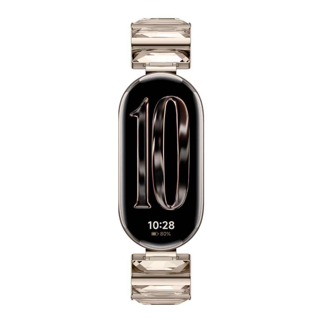 Фитнес браслет, Xiaomi, Mi Smart Band 10, Glimmer Edition Glimmer Gold, BHR07Q6GL/M2459B1, 1.62" AMOLED, Разрешение экрана 192 x 490, Аккумулятор 233 мАч, Водонепроницаемость 5 АТМ, Золотой