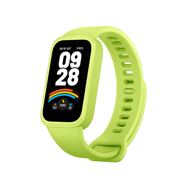 Фитнес браслет, Xiaomi, Mi Smart Band 9 Active, M2435B1 / BHR08L1GL, 1.47" TFT, Разрешение экрана 172 x 320, Аккумулятор 300 мАч, Водонепроницаемость 5 АТМ, Зеленый