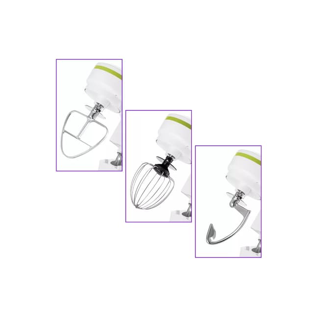 Планетарный миксер, Kitfort, КТ-3045-2, (бело-салатовый),Мощность 1200 Вт, Ёмкость чаши 4 л