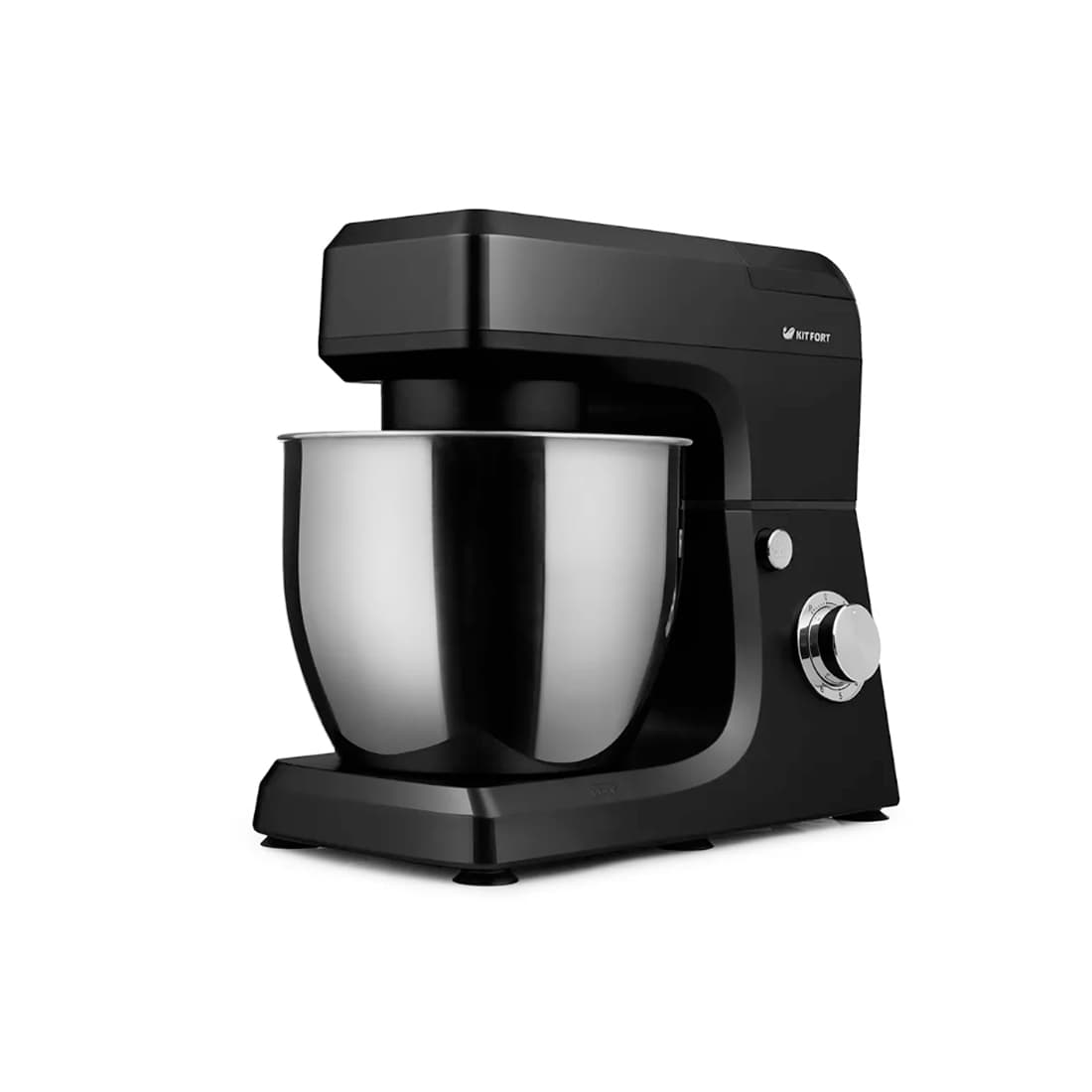 Планетарный миксер, Kitfort, КТ-1339-3, черный Мощность 1400 Вт,Ёмкость чаши 6,5 л,Материал чаши нержавеющая сталь,Ёмкость чаши блендера 1,5 л