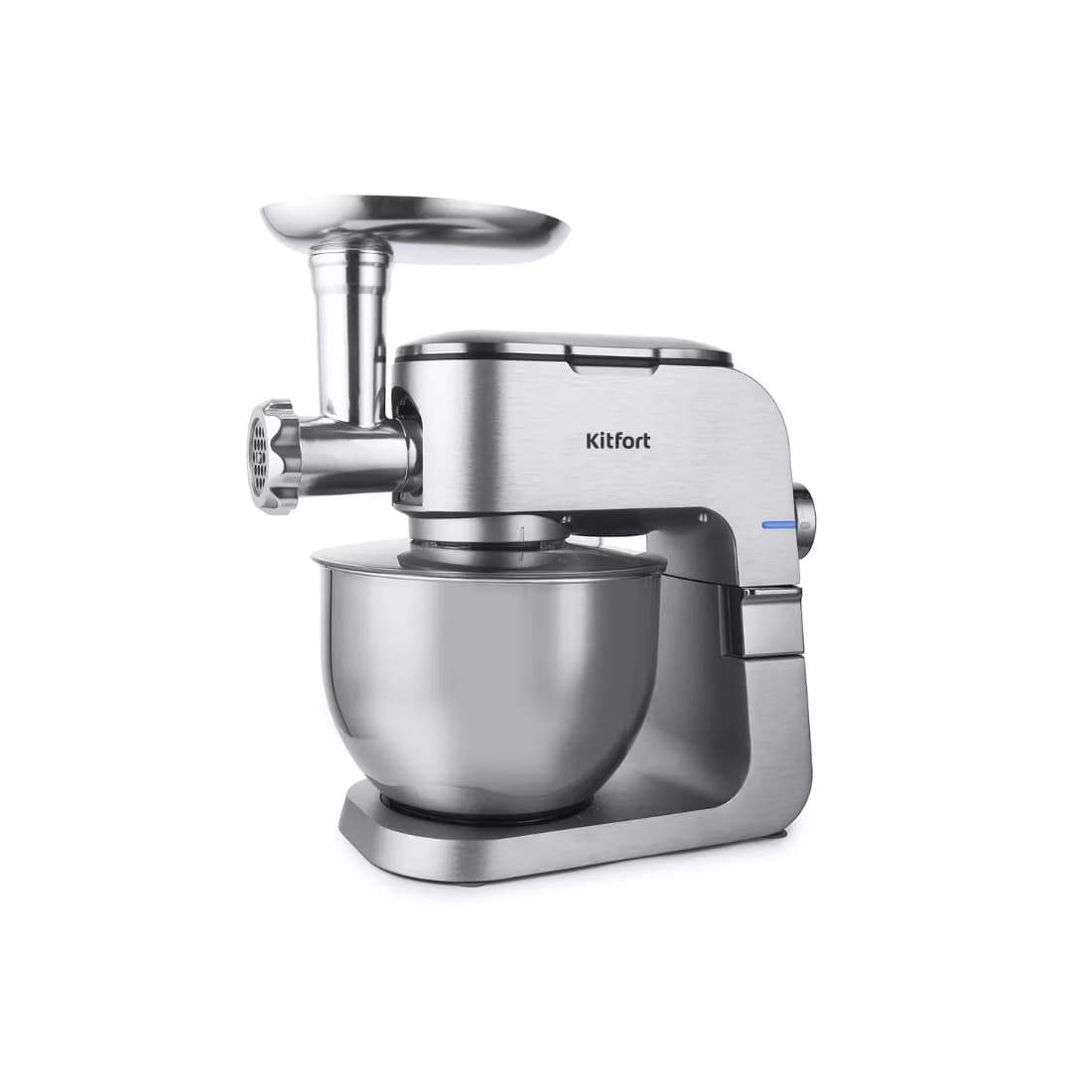 Планетарный миксер, Kitfort, КТ-1350, Максимальная мощность 1300 Вт, Стальная чаша, Объем чаши 6л, Импульсный режим, 6 скоростей, Стальной