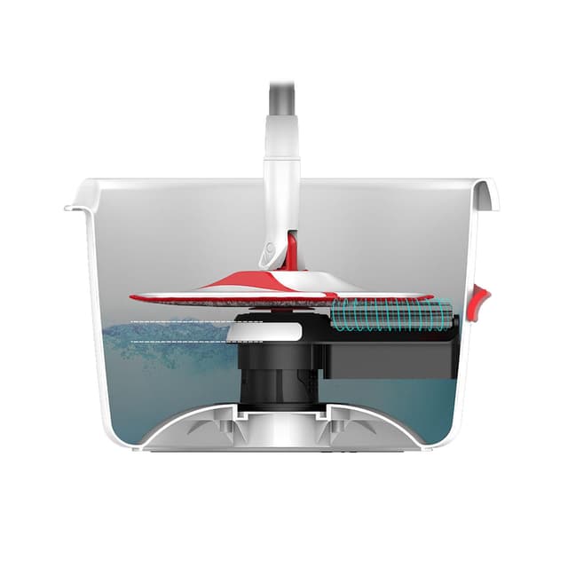 Комплект для уборки, Yijie, YD-02, Rotary Mop Set, Специальный отсек для мусора, Роликовая система очистки, Длина ручки 130 см, Диаметр насадки 24 см, Тряпка из микрофибры 1 шт, Белый