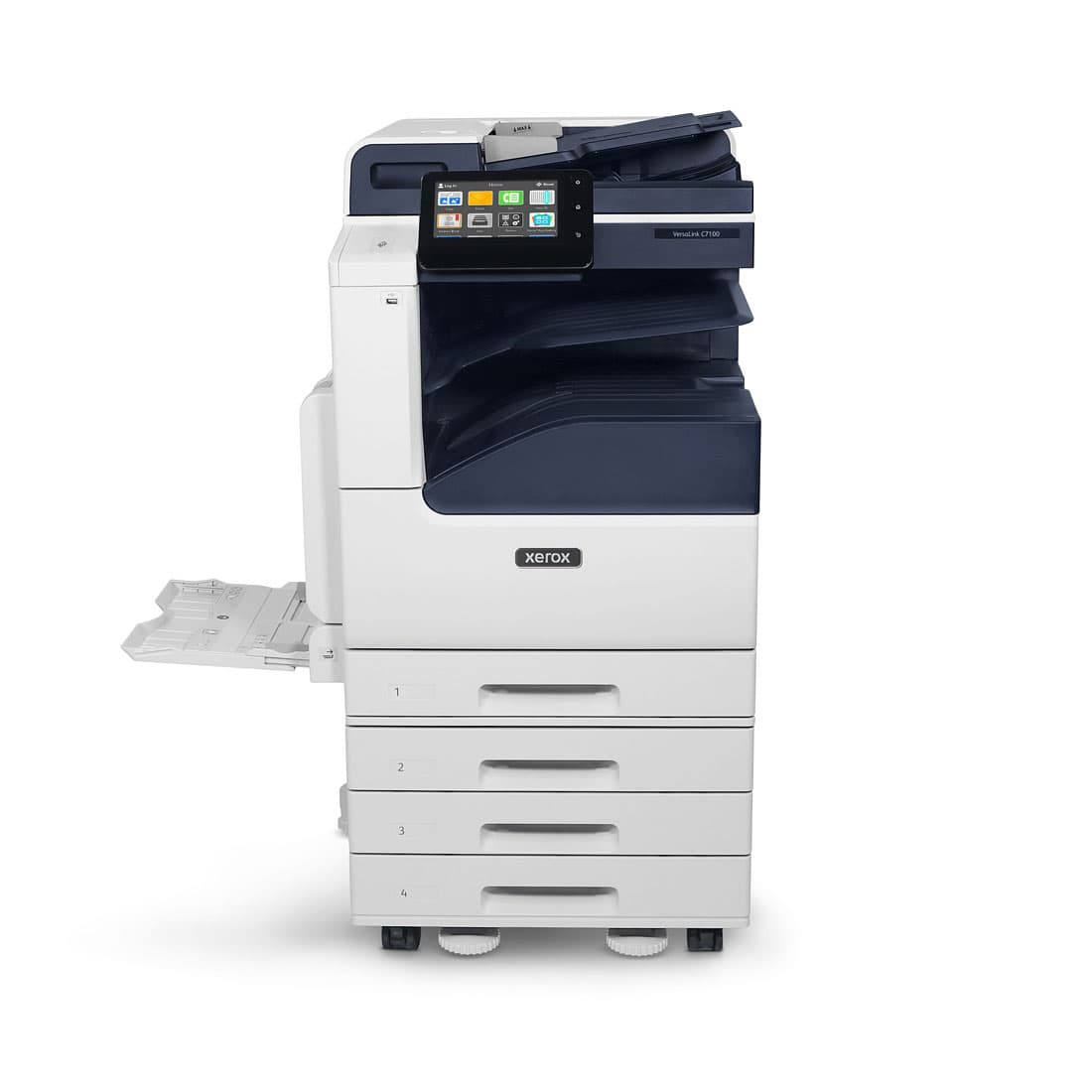 Базовый модуль МФУ, Xerox, VersaLink C7120/25/30, C7101V_T, Лазерный , А3, 20 / 25 / 30 стр./мин., Подача 2 180 листов, Двусторонний автоподатчик документов, до 80 изобр./мин., Сенсорный дисплей 7", 1.05 ГГц CPU, 4 ГБ RAM, 320 ГБ HDD, USB 3.0, Ethernet 10/100/1000, NFC