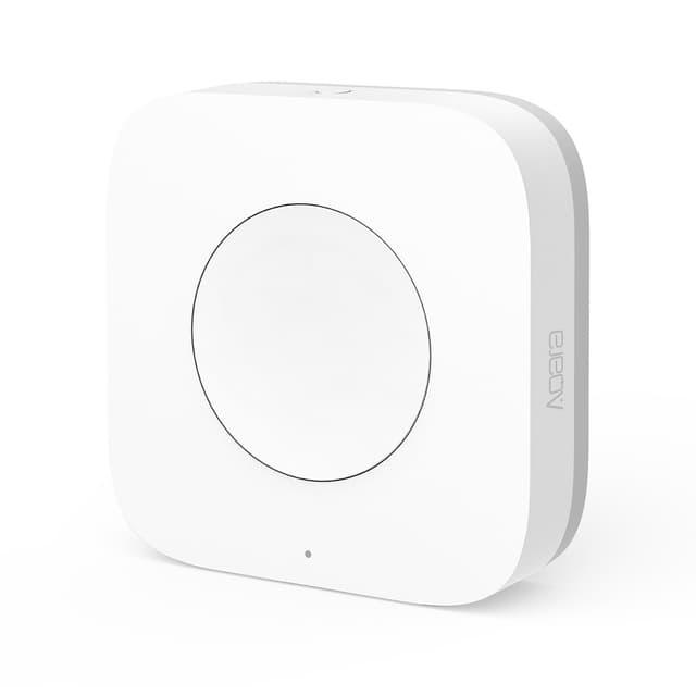 Беспроводная кнопка, Aqara Wireless Mini Switch T1, WB-R02D, 45 х 45 х 12 мм, Zigbee, Батарея: CR2032, Беспроводная работа с центром умного дома Aqara Hub по протоколу Zigbee, Легко настроить в приложении Aqara для iOS, Android, Стикер для наклеивания — в комплекте, До двух лет на одной батарее (таблетка C2032), Белый