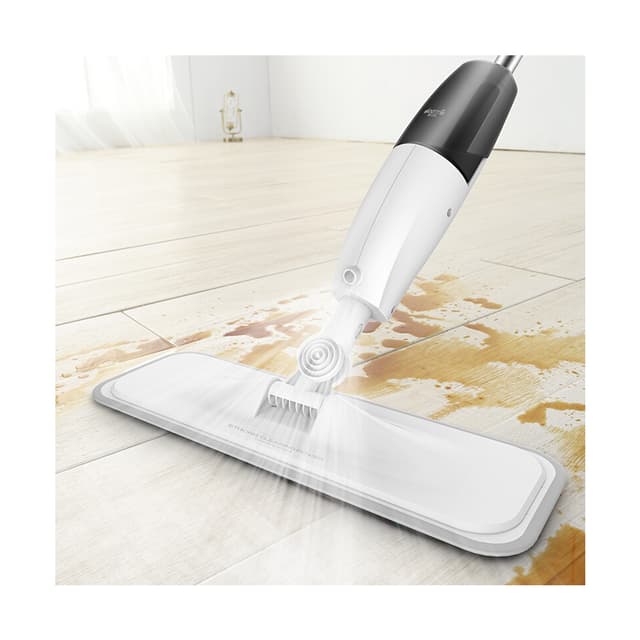 Полотер/Швабра, Deerma, TB500, Нержавеющая сталь, ABS-пластик и полипропилен, 350 мл, 700 г, Белый