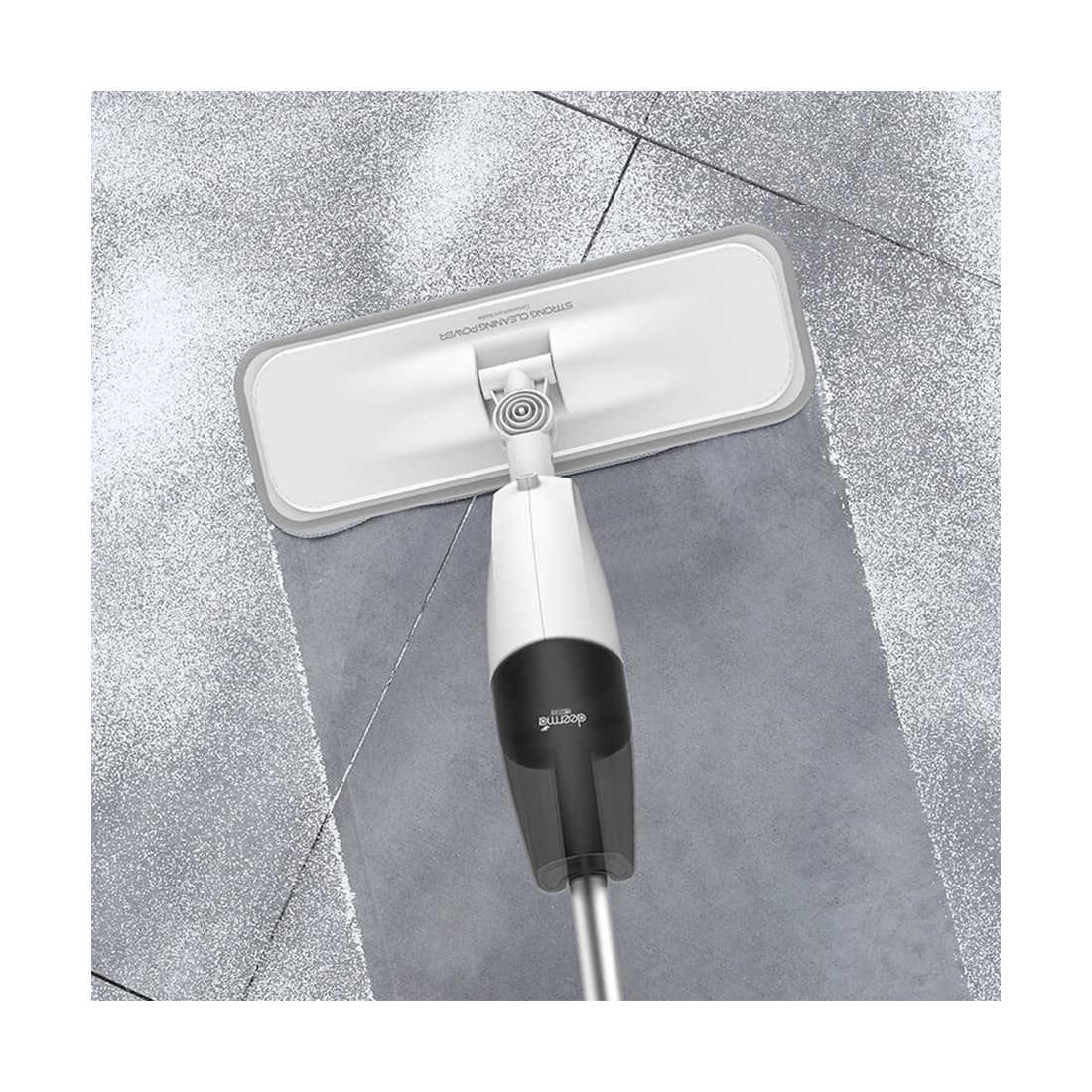 Полотер/Швабра, Deerma, TB500, Нержавеющая сталь, ABS-пластик и полипропилен, 350 мл, 700 г, Белый