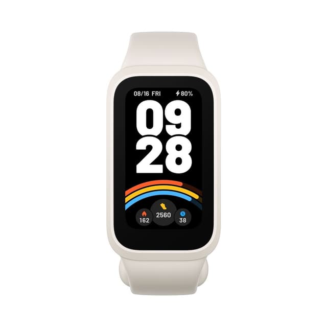 Фитнес браслет, Xiaomi, Mi Smart Band 9 Active, M2435B1 / BHR9441GL, 1.47" TFT, Разрешение экрана 172 x 320, Аккумулятор 300 мАч, Водонепроницаемость 5 АТМ, Бежево-Белый