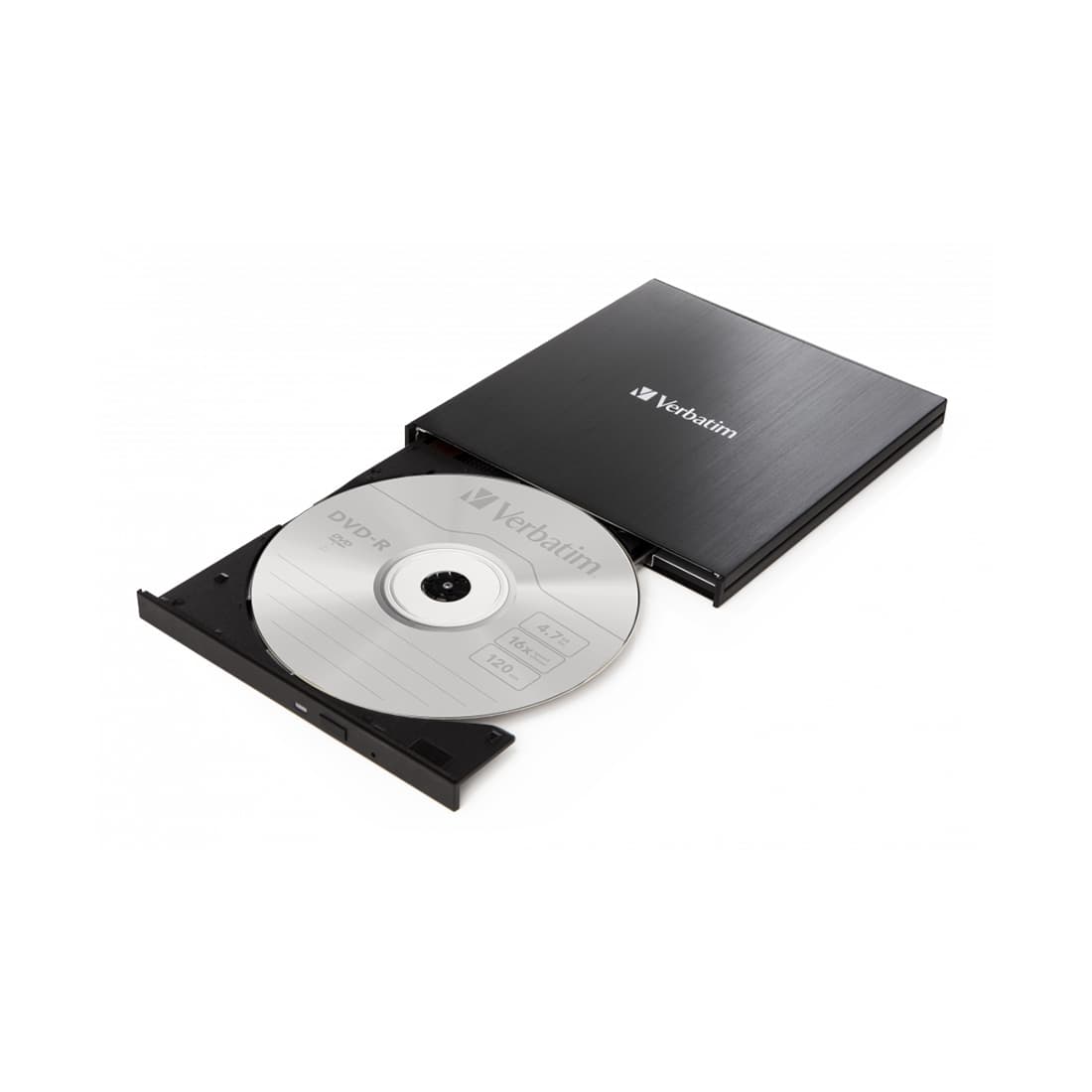 Внешний привод, Verbatim, CD/DVD, 43886, Slim, USB-C, Чёрный