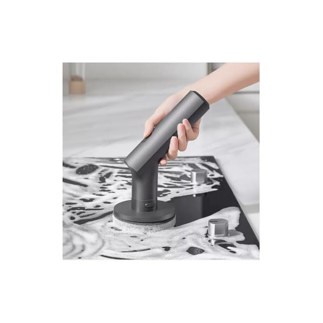 Щётка беспроводная для уборки, HOTO, QWQJS001, Spin Scrubber, grey-black