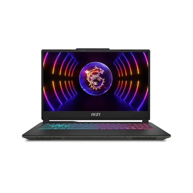 Ноутбук, MSI Cyborg 15 B2RWEKG-643XKZ, 9S7-15Q342-643, 15.6", FHD 1980x1080, IPS, 144Hz, Core 5 210H, 16GB DDR5, 512GB SSD Gen4, NVIDIA GeForce RTX5050, 8GB GDDR7, DOS, Черный