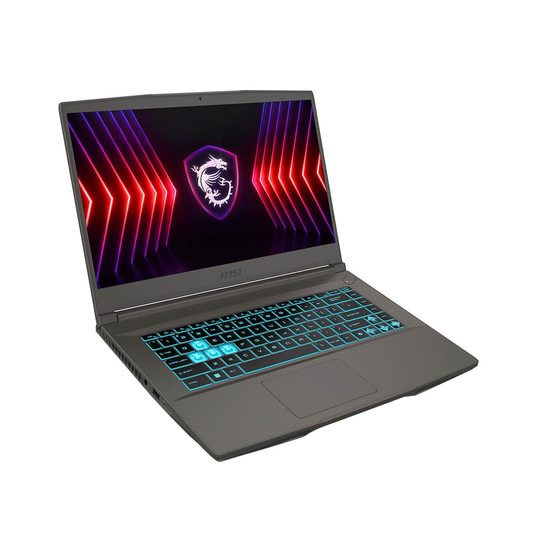 Ноутбук, MSI Thin 15 B13UDX-3409XKZ, 9S7-16R831-3409, 15.6", FHD 1980x1080, IPS, 144Hz, i5-13420H, 16GB DDR5, 512GB SSD Gen4, NVIDIA GeForce RTX3050, 6GB GDDR6, DOS, Серый