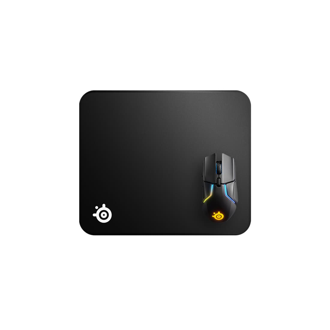 Коврик для компьютерной мыши, Steelseries, QcK Edge - L 63823, 450x400x2 мм, Резиновая основа, Тканевая поверхность, Склеивание, Гладкая поверхность, Чёрный