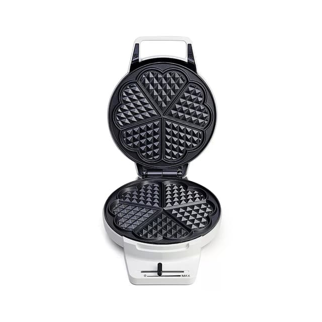 Вафельница для бельгийских вафель, Kitfort, КТ-1624, Мощность 1000W, Пластик, Металл, Антипригарное покрытие, Защита от перегрева, Белый