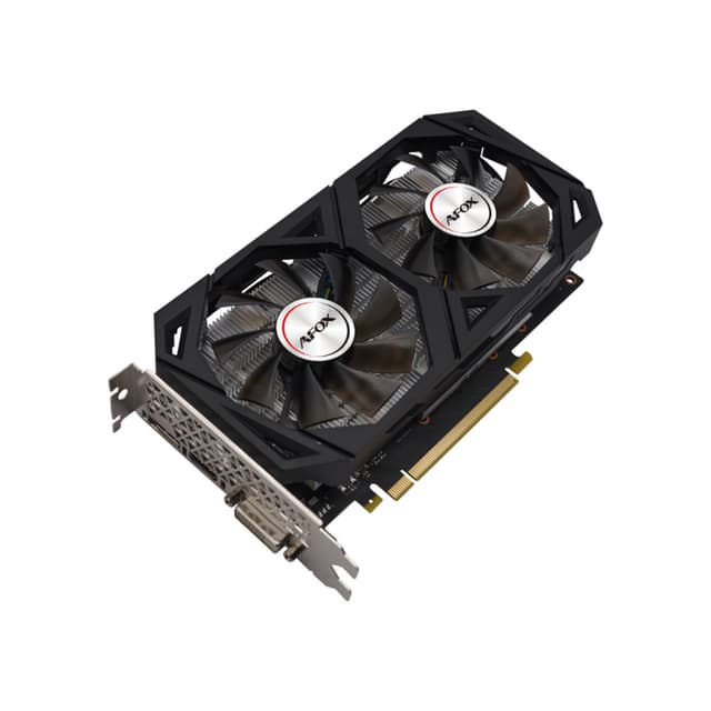 Видеокарта, AFOX, GTX1660Ti 6GB D6 Dual Fan (4897033787239), AF1660TI-6144D6H1-V4, GDDR6, 192bit, DP, HDMI, DVI, 225*130*40 мм, Цветная коробка
