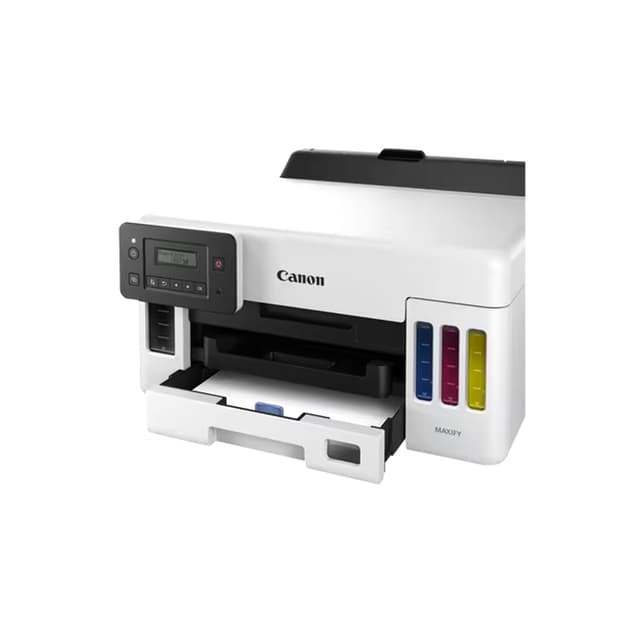 Цветной струйный принтер, Canon, MAXIFY GX5040, 5550C009AA, Струйное, А4, 24 стр/мин, Чернила GI-46, Подача 100 листов, СНПЧ, монохромный 2-строчный ЖК-экран Full Dot, WI-Fi, Ethernet, USB