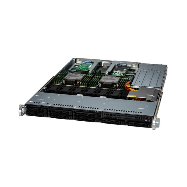 Суперсервер (промышленный компьютер), Supermicro, SYS-121C-TN2R 1692, Xeon Silver 4510, 1x32GB DDR5-5600 ECC RDIMM, 1x480GB NVMe PCIe 4.0 SSD M.2, 2x860W