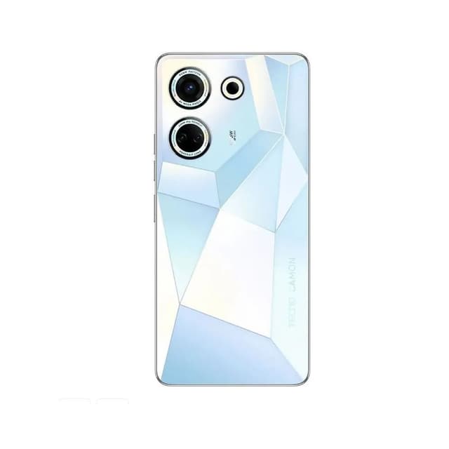 Мобильный телефон, TECNO, CAMON 20 Pro (CK7n) 256+8 GB, 6.7" AMOLED, Аккумулятор 5000 мАч, 64MPx+ 2MPx+ AI/32MPx, Helio G99, Fast Charge 33W, (Glacier Glow) Белый
