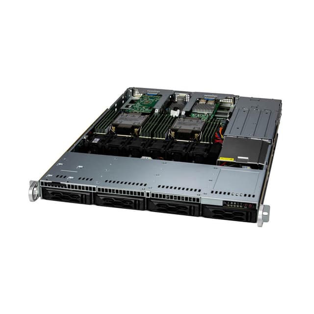 Суперсервер (промышленный компьютер), Supermicro, SYS-611C-TN4R 1236, Xeon Gold 6526Y, 1x32GB DDR5-5600 ECC RDIMM, 1x480GB NVMe PCIe 4.0 SSD M.2, 2x860W
