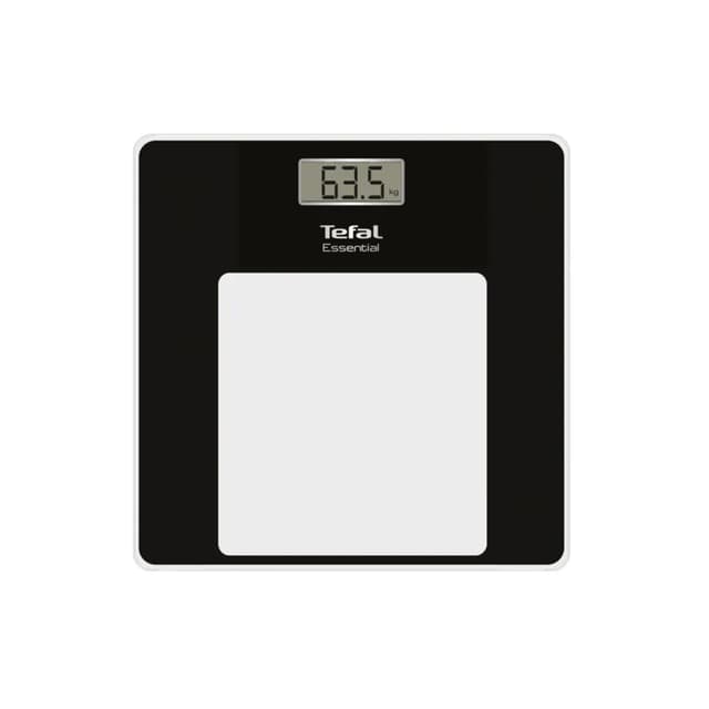 Весы, Tefal, PP1300V0, Закаленное стекло, ЖК дисплей 60 х 30 мм, Ультра-тонкая платформа 22 мм, Устойчивая платформа 280 х 280 мм, Максимальный вес 150 кг, Шаг измерений 100 г, Литиевая батарейка 3 В, Чёрный