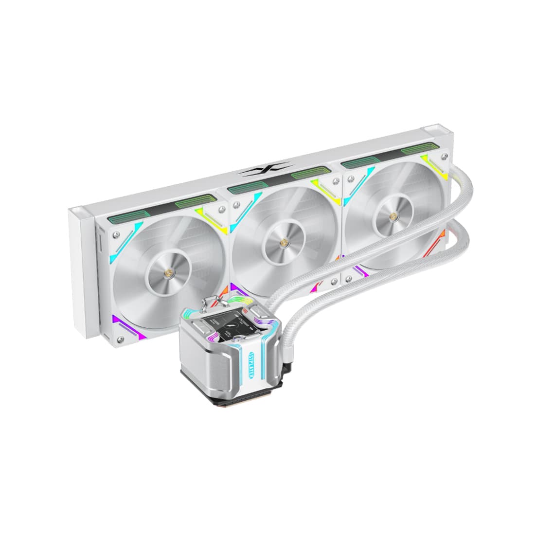Кулер с водяным охлаждением, 1STPLAYER, X-360 White, X-360-WH, intel 1151/1200/1700/1851 и amd AM4/AM5, TDP 300W Вт, 3, 600–2000 об/мин, 56,8, 33,12, Белый