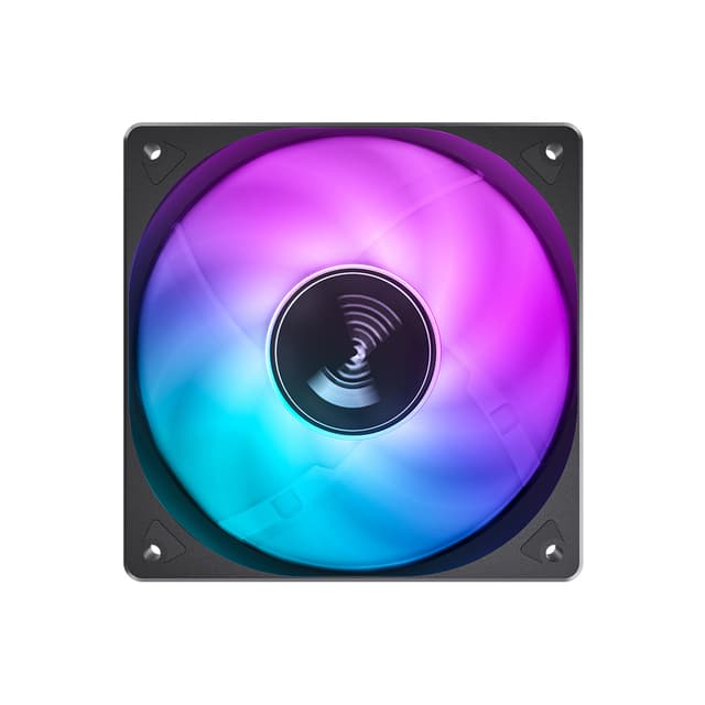 Вентилятор для компьютерного корпуса, Jonsbo, SL-120C, SL-120C Black, LED 120мм, 1500 об/мин, 59.48CFM, 32dB(A), 3pin, 120*120*25мм, Черный