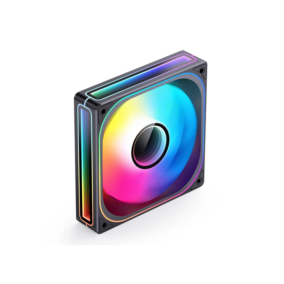 Вентилятор для компьютерного корпуса, Jonsbo, ZB-120B, 120мм ARGB, 700 - 2400±10% об.мин, 65,26CFM, 36,6dB(A), 4pin, 12012028мм, Чёрный