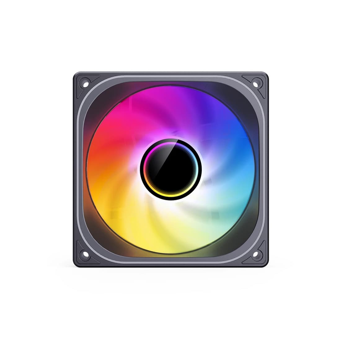Вентилятор для компьютерного корпуса, Jonsbo, ZB-120B, 120мм ARGB, 700 - 2400±10% об.мин, 65,26CFM, 36,6dB(A), 4pin, 12012028мм, Чёрный