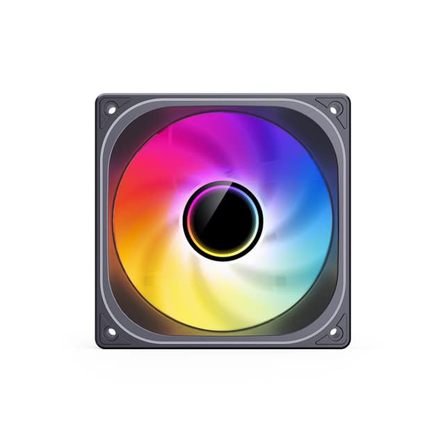 Вентилятор для компьютерного корпуса, Jonsbo, ZB-120B, 120мм ARGB, 700 - 2400±10% об.мин, 65,26CFM, 36,6dB(A), 4pin, 12012028мм, Чёрный