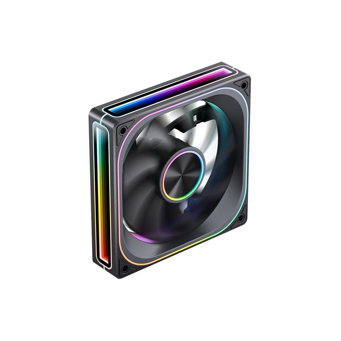 Вентилятор для компьютерного корпуса, Jonsbo, ZA-120B Black, ZA-120B Black, 1*120 мм, 700-2400 об/мин, 21.46-62.4 CFM, 21.3-37.3dBA, 4 pin PWM + 3 pin ARGB, 120х120х28мм, Черный