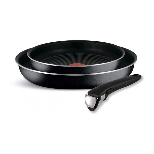 Набор сковородок, Tefal, Ingenio 4181810, 22-26см, 2 сковороды, 1 съемная ручка, Покрытие антипригарное, Черный
