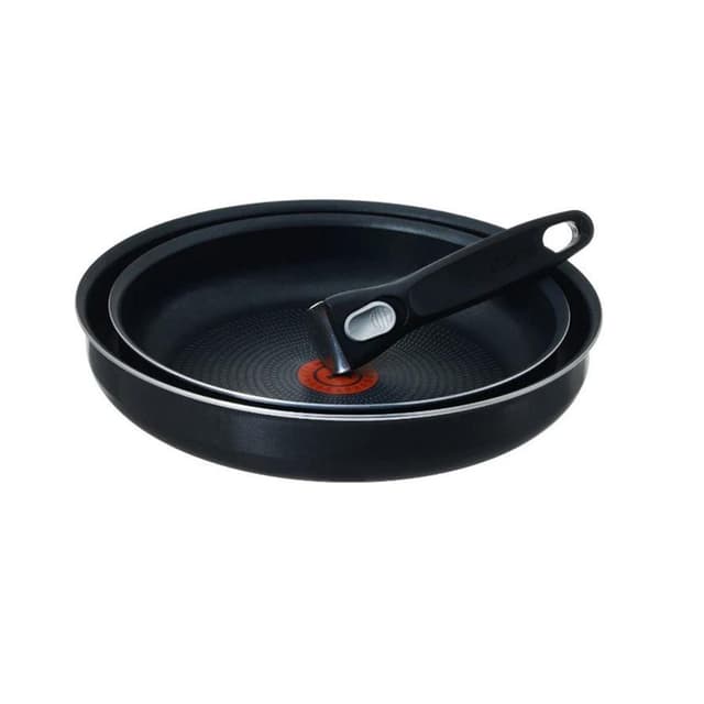 Набор сковородок, Tefal, Ingenio 4181810, 22-26см, 2 сковороды, 1 съемная ручка, Покрытие антипригарное, Черный