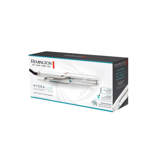 Выпрямитель для волос, Remington, S9001, Мощность 56 Вт, Диапазон температуры нагрева 150-230 °С, Плавающие пластины, Подача пара, Керамическое покрытие, 5 режимов нагрева, Цвет белый