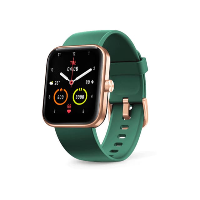 Смарт часы, 70Mai, Maimo WT2105, Сенсорный экран 1,69" TFT-LCD, Вес 24 гр., Водонепроницаемость 5 АТМ, Алюминиевый Сплав, Силиконовый ремешок, G-датчик, Датчик частоты сердечных сокращений PPG, BT5.0 BLE, Батарея 300 мАч, Магнитный способ зарядки, Время работы 10 дней (стандартное использование), 21 день (базовый режим), Android 6.0+, iOS 9.0+, Совместимо с Maimo App, Зеленый (+Белый силиконовый ремешок)