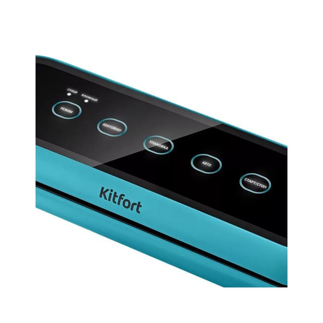 Вакууматор, Kitfort, КТ-1539, Тип управления сенсор, Индикация режима работы, Количество режимов работы 5 шт , Цвет зеленый/черный