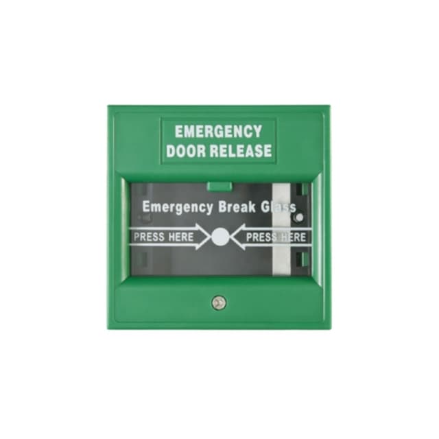 Кнопка выхода, Hikvision, DS-K7PEB/Green, Кнопка аварийного выхода, Внутренняя цвет: зеленый, от -10 °C до 55 °C, DC 36V 3.0A