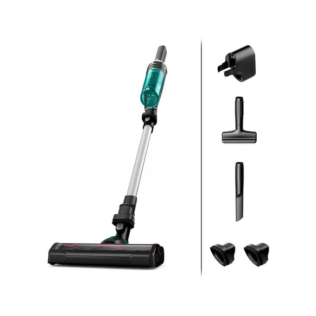 Беспроводной вертикальный пылесос, Tefal, TY1127WO, Максимальная мощность всасывания 100 Вт, Время работы до 40 мин, Объем контейнера 0.4 л, 2 режима работы, HEPA, Черный