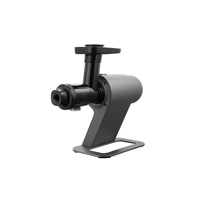 Соковыжималка шнековая, Redmond, J1400, 1 скорость, Скорость работы 70 об/мин, Диаметр загрузочного отверстия 40 мм, Уровень шума < 69 дБ, Мощность 350 Вт, Длина шнура 0.8м, Серый