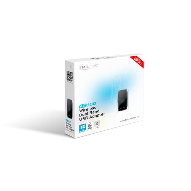 USB-адаптер, TP-Link, Archer T2U, Wi-Fi 5, 802.11a/b/g/n/ac, 2,4/5ГГЦ, AC600, USB 2.0