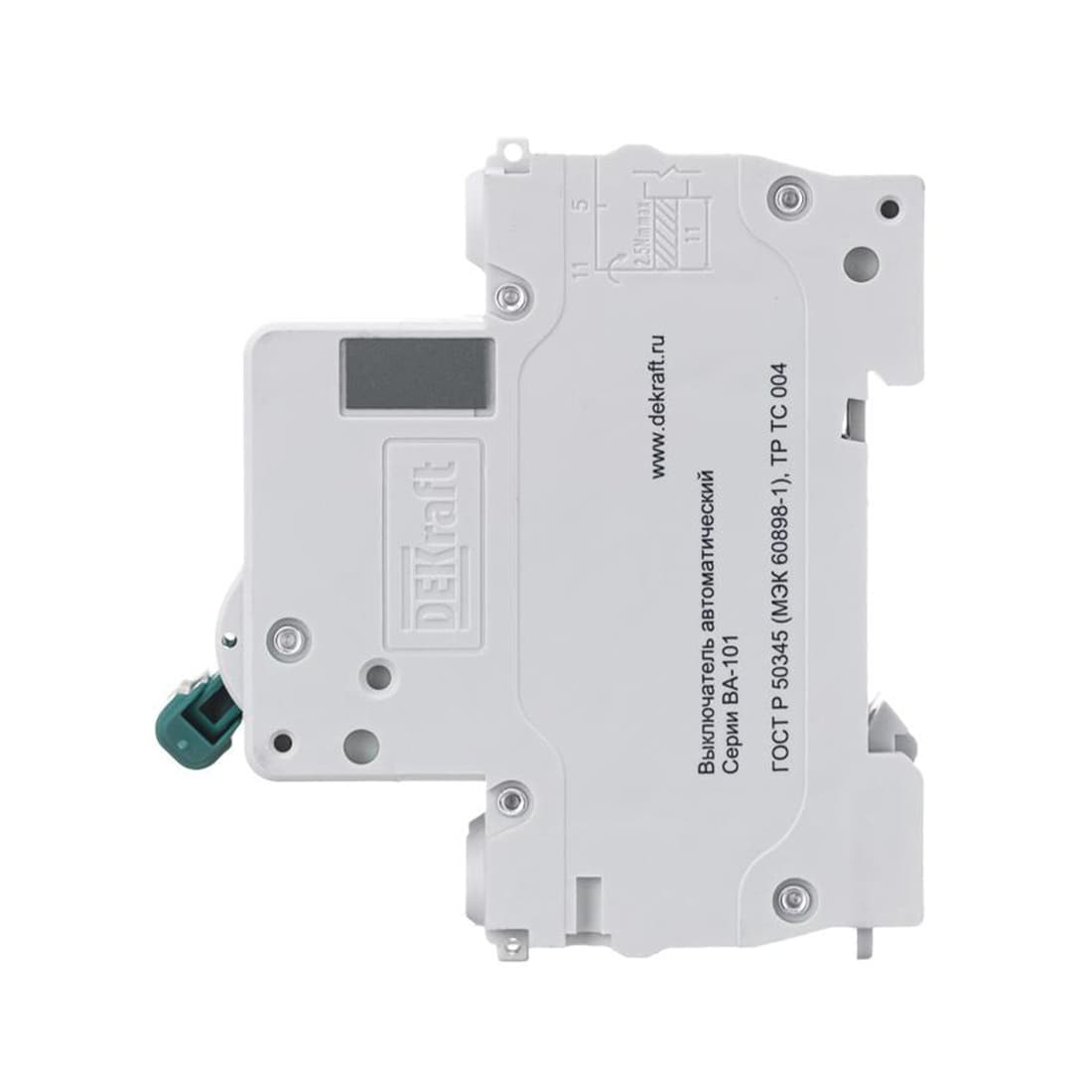 Автоматический выключатель, DEKraft, 11071DEK, ВА101 2Р C 50A 4,5кА