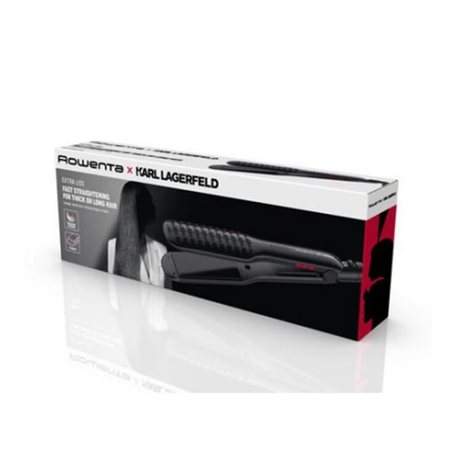 Выпрямитель для волос, Rowenta, SF411LF0, Макс температура нагрева 230°С, 6 температурных режимов, Керамика, Турмалин, Черный