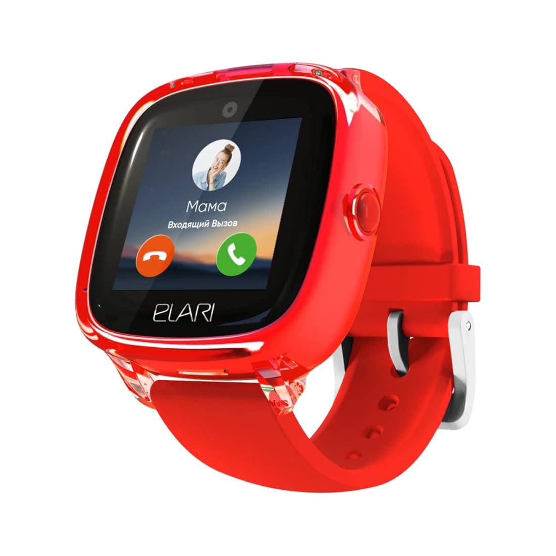 Смарт часы, Elari, KidPhone 4G Fresh, IPS дисплей 1.4 дюйма, Разрешение 240 х 240, Аккумулятор 605 мАч, Время работы до 2 дней, Красный