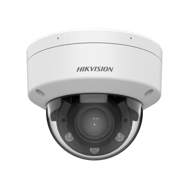 IP видеокамера, Hikvision, DS-2CD1723G2-LIZU, Купольная, CMOS- матрица 1/2.9" progressive, Smart ИК/Белая до 30м 2 mp 0.005 Lux F1.6 Варифокальный моторизованный объектив f28–12 мм, Аудио 1Микрофон 1MicroSD до 512Gb DWDR, IP67, PoE, 12VDC