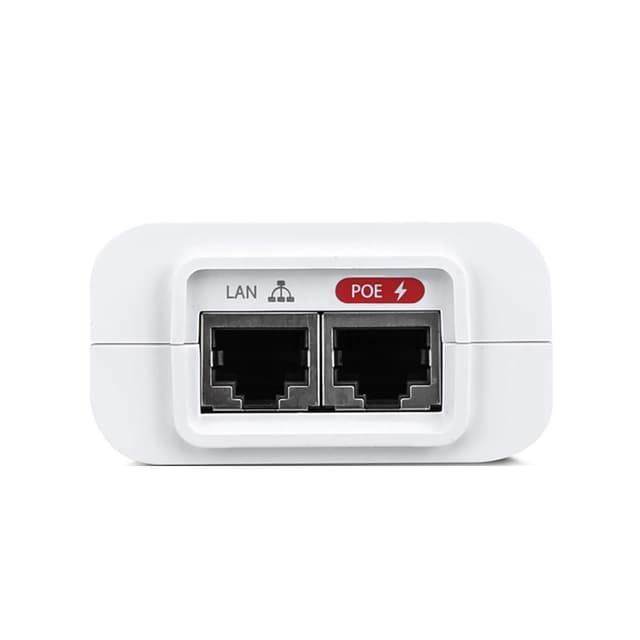 PoE адаптер, Ubiquiti, POE-24-24W-G-WH, PoE-Injector 24V 24W Gigabit (белый), passive PoE, 10/100/1000Mbps Ethernet, 100–240V AC, 24В, 24W