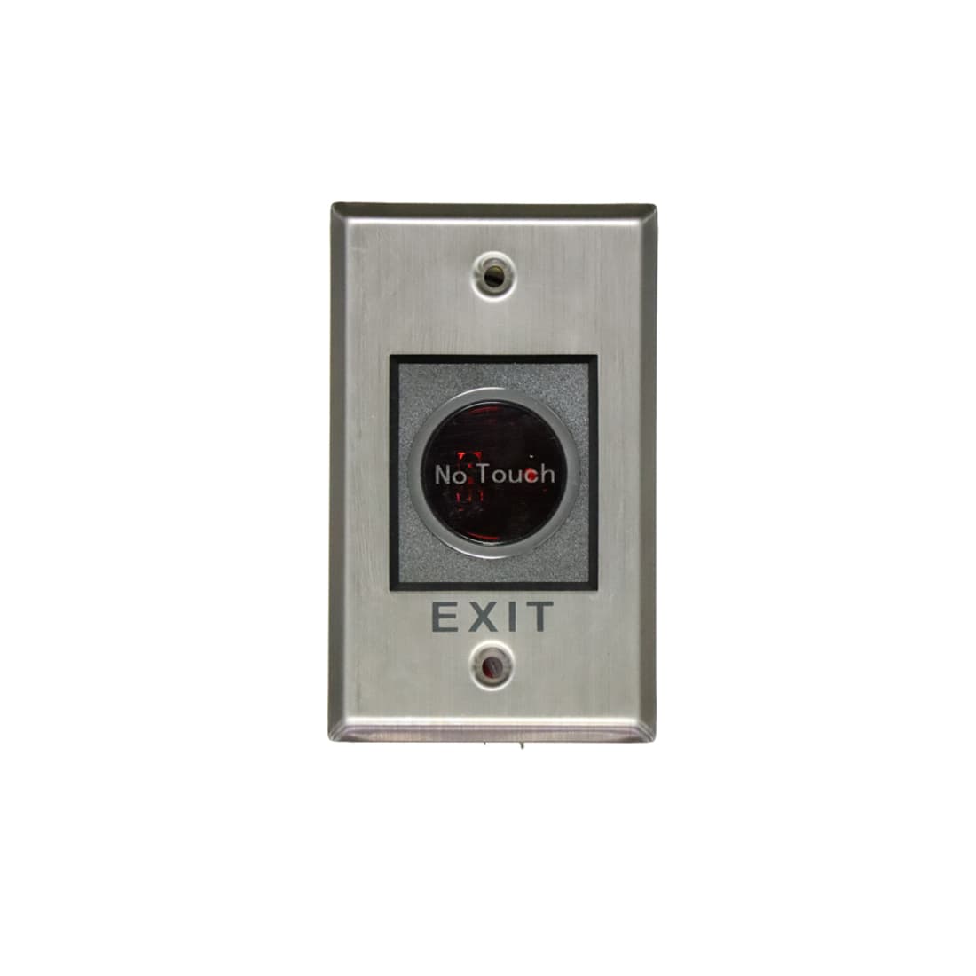 Кнопка выхода, Hikvision, DS-K7P07, Сенсорная кнопка открытия двери с контролируемой стороны, Выходной контакт 1Выход, NO/NC/COM, LED Светодиод статуса и событий / Синий/Зеленый, DC 12V~24V