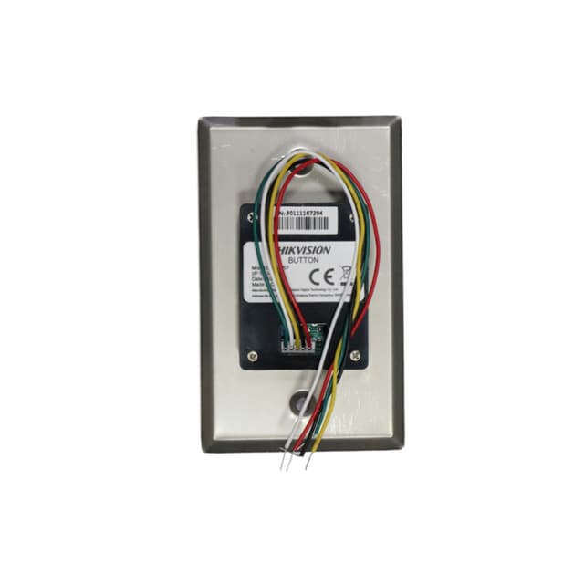 Кнопка выхода, Hikvision, DS-K7P07, Сенсорная кнопка открытия двери с контролируемой стороны, Выходной контакт 1Выход, NO/NC/COM, LED Светодиод статуса и событий / Синий/Зеленый, DC 12V~24V