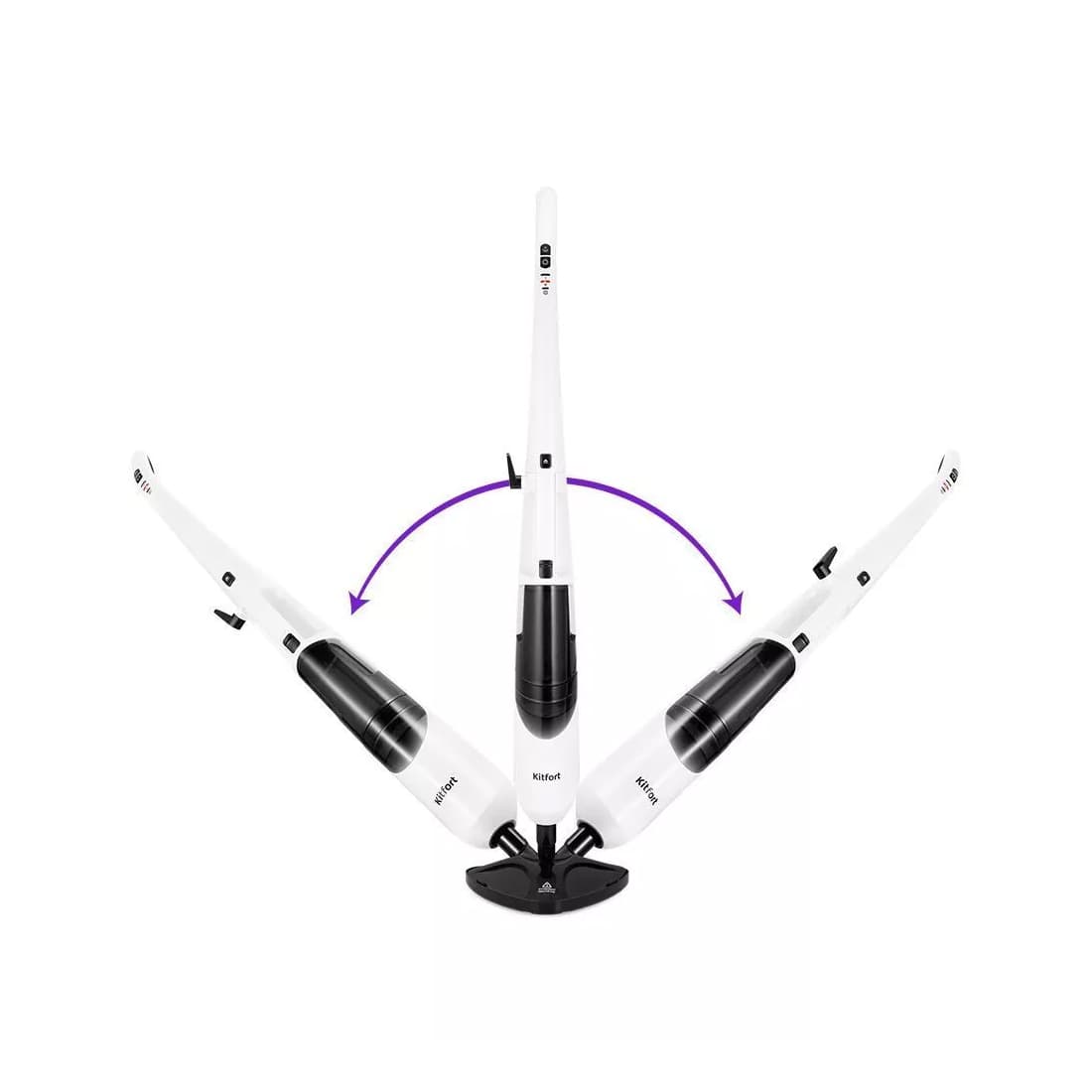 Паровая швабра, Kitfort, КТ-1021, Объем бака для воды 500 мл, Регулятор мощности есть, Готовность 25 сек, Время непрерывной работы 25 мин, Питание и производительность, Мощность 1630 Вт, Цвет белый